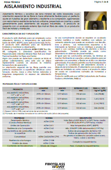 AISLAMIENTO INDUSTRIAL